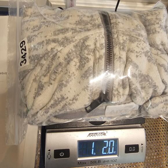 Zyia Active Womens Zipper Up Performance Abstract Jacket Cream Women's XL 3429 - Picture 7 of 7